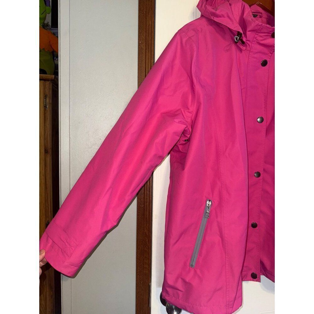 Nauge PinkโFloralโ Magic Print Raincoat Q4877HE-756 Sz 1X - Picture 9 of 16